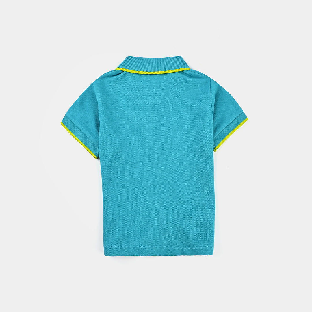 Infant Boys Jumbo Pique Polo Little Friends