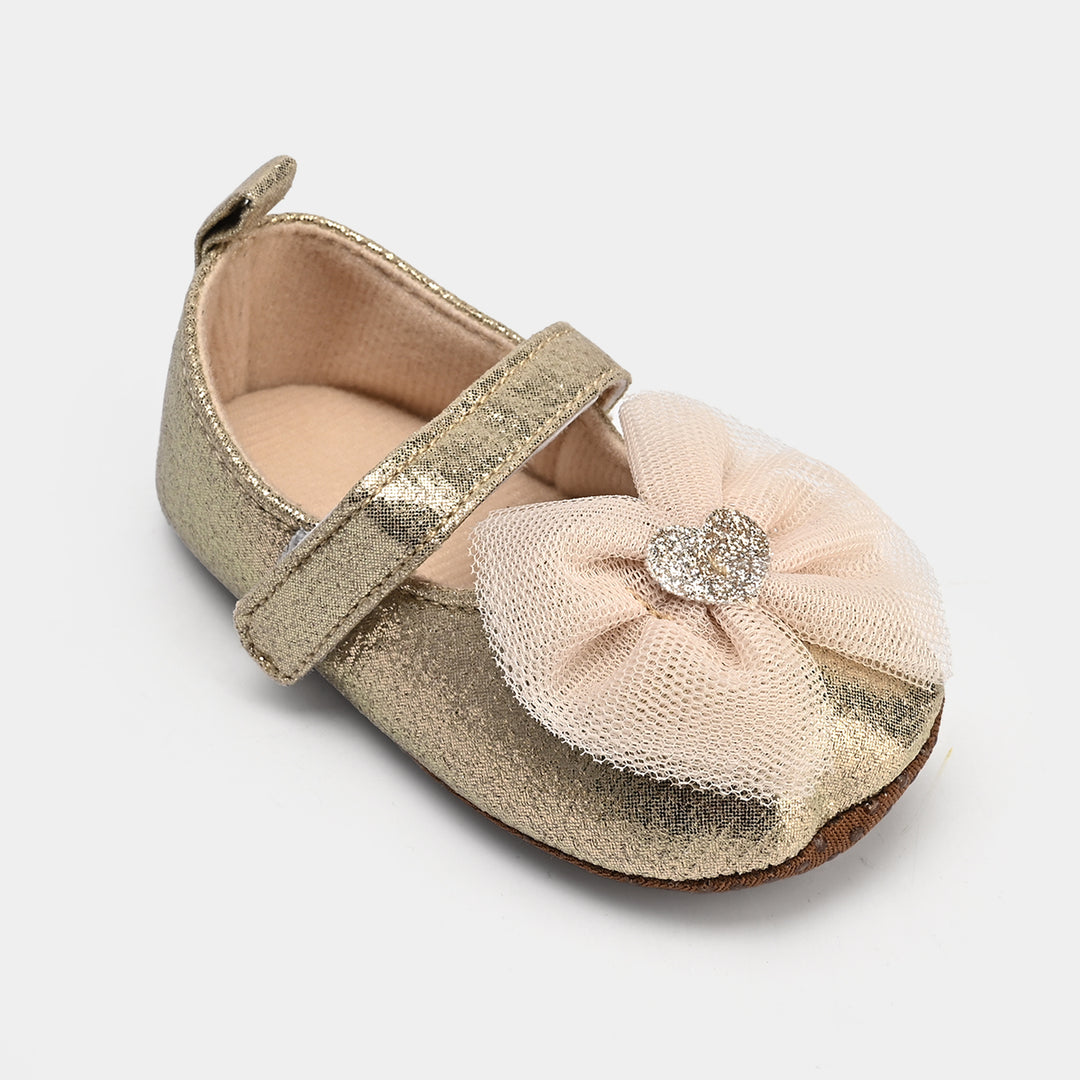 Baby Girls Shoes C-864-Golden