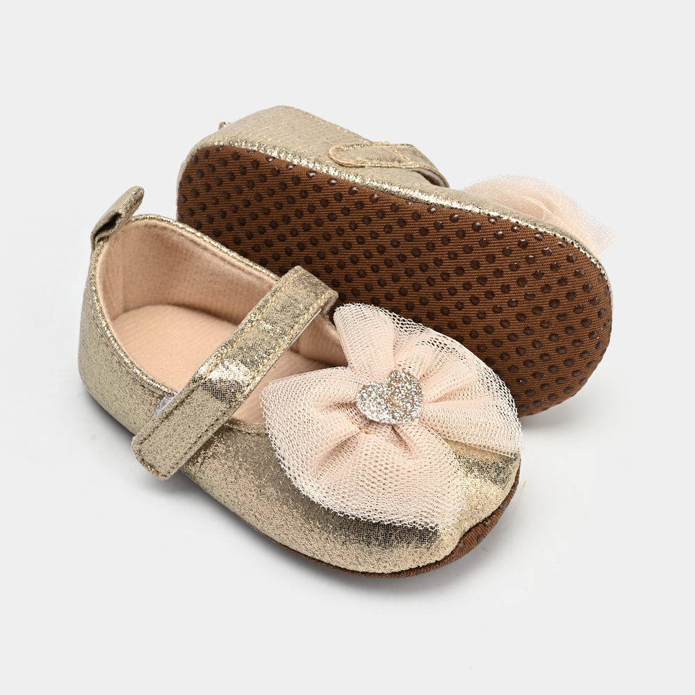 Baby Girls Shoes C-864-Golden