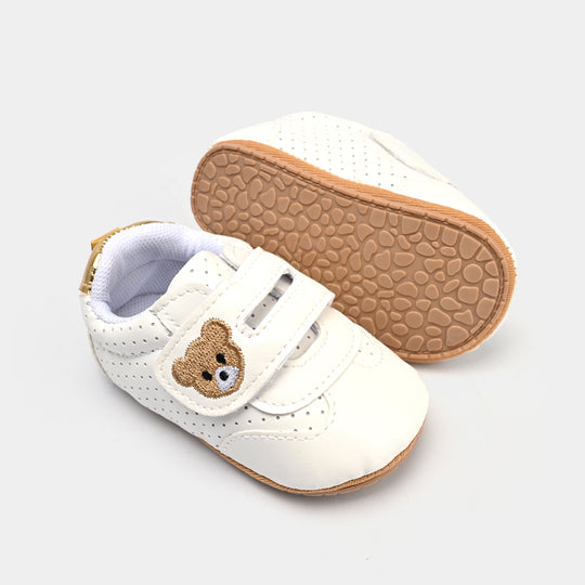 Baby Girls Shoes E180-Wht.Golden