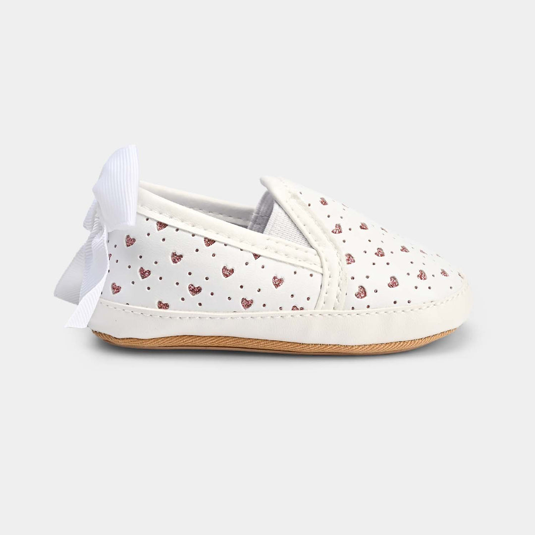 Baby Girls Shoes E189-White