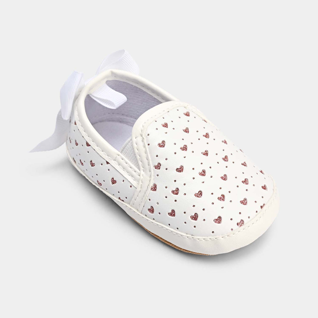 Baby Girls Shoes E189-White