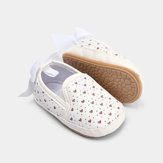 Baby Girls Shoes E189-White