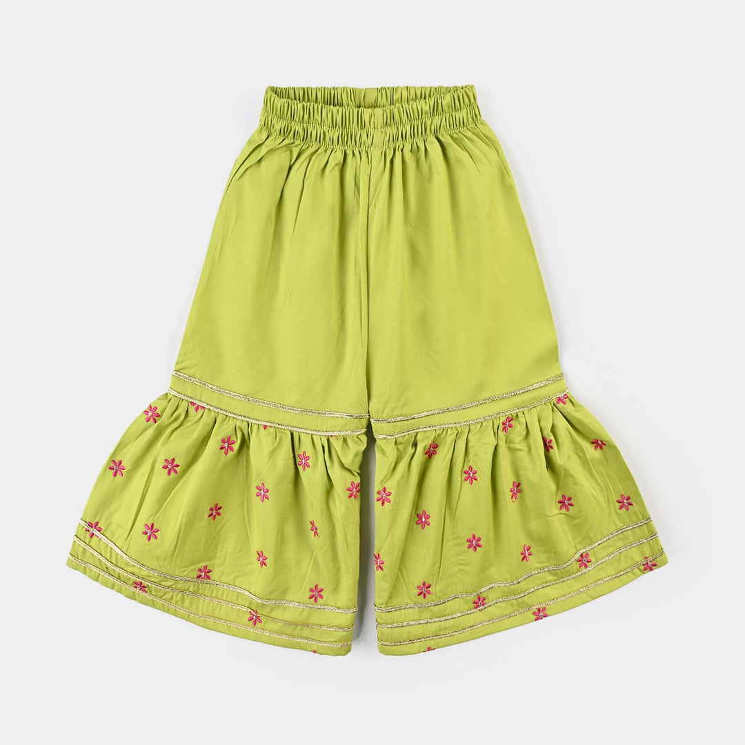 Infant Girls Cotton Poplin Emb 2Pcs Falak-Green