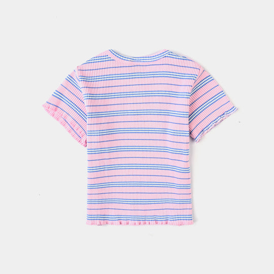 Infant Girls Yard Dyed T-Shirt THE SUMMER-Pink