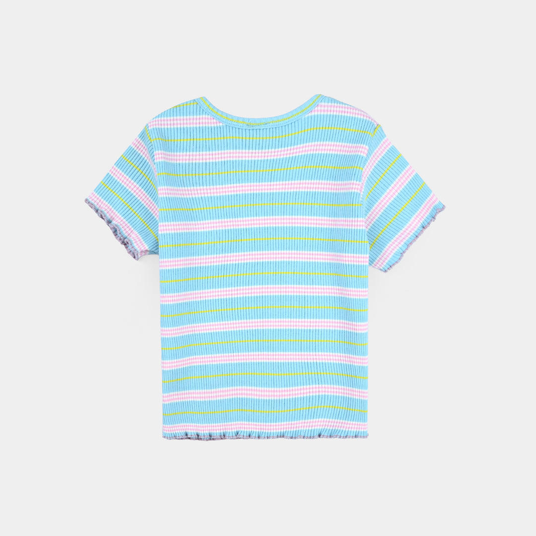 Infant Girls Yarn Dyed T-Shirt RAINBOW-Multi