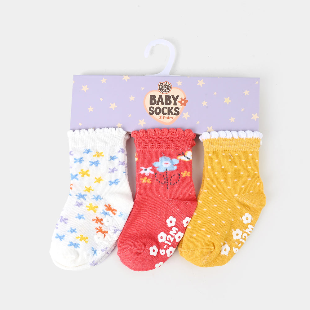 Baby Girls 3 Pair Socks