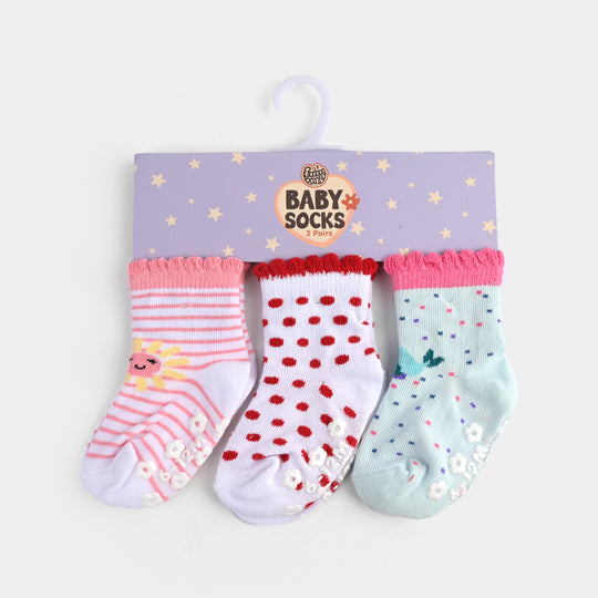 Baby Girls 3 Pair Socks