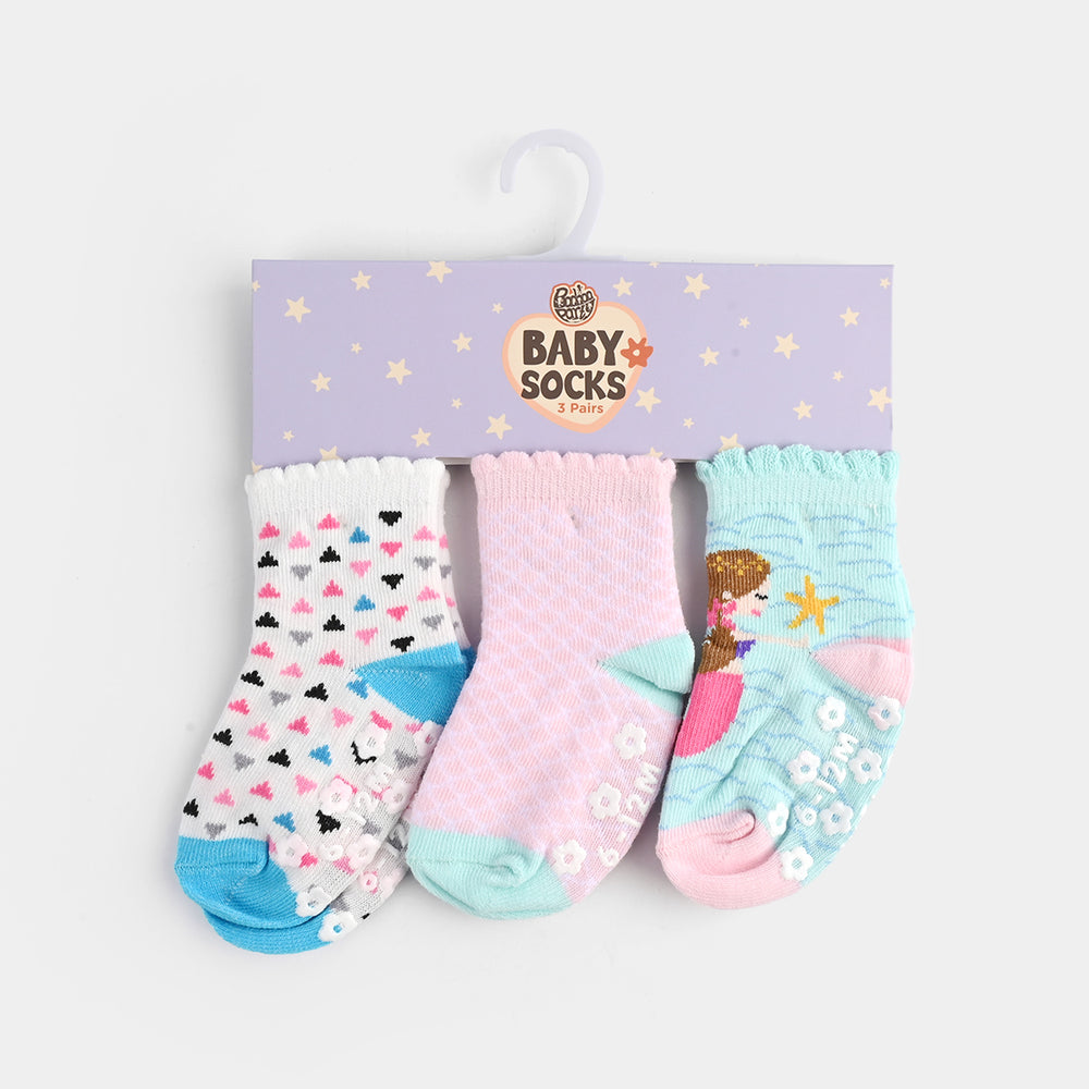 Baby Girls 3 Pair Socks