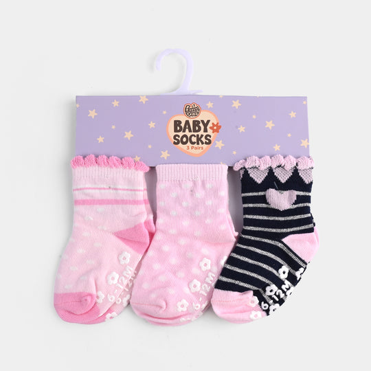 Baby Girls 3 Pair Socks