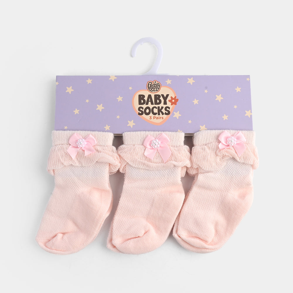 Baby Girls 3 Pair Socks