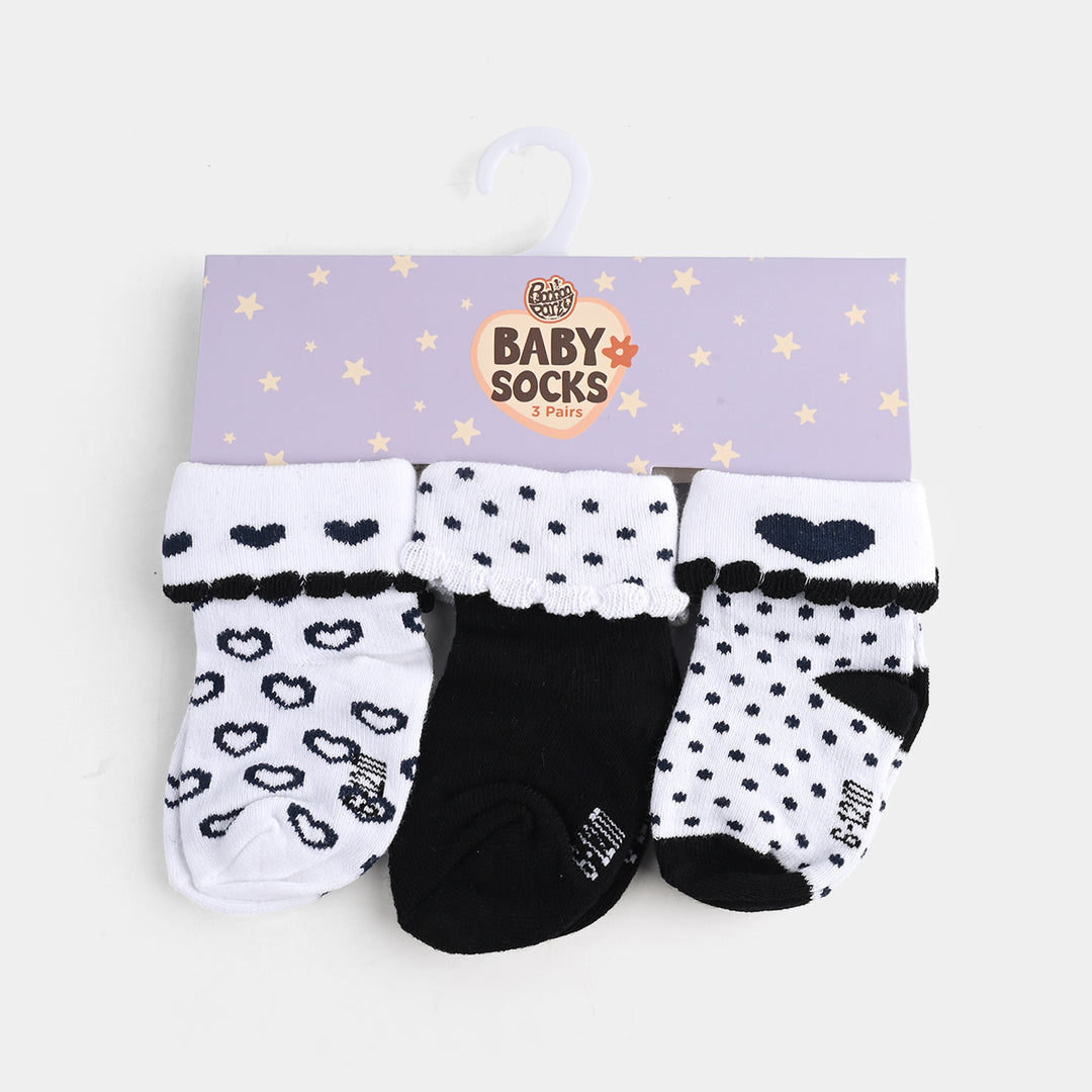 Baby Girls 3 Pair Socks