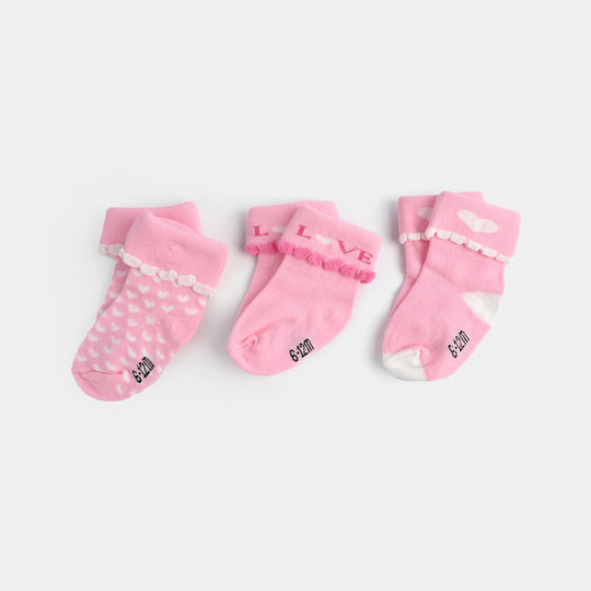 Baby Girls 3 Pair Socks