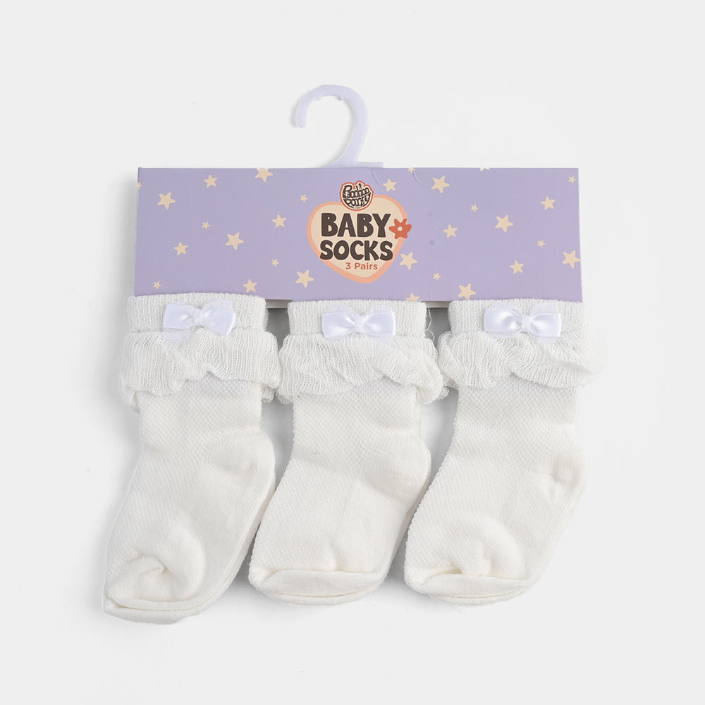 Baby Girls 3 Pair Socks