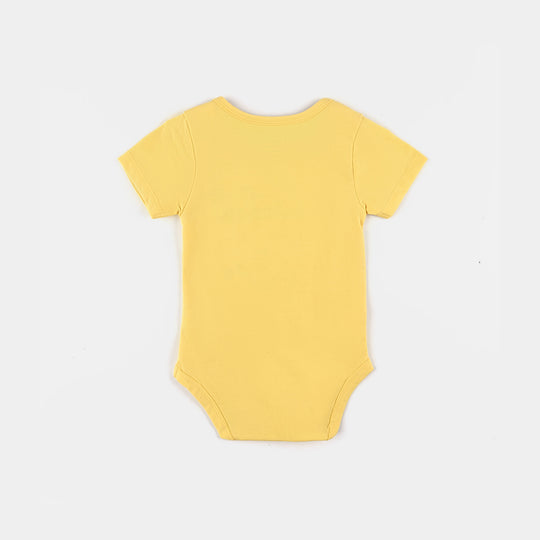 Infant Cotton Jersey Basic Romper (Unisex) Nana Nani-Citrus