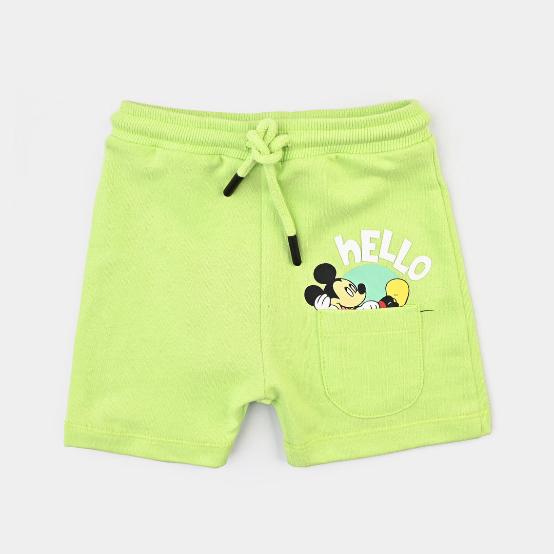 Infant Boys Cotton Terry Short -Sharp Green