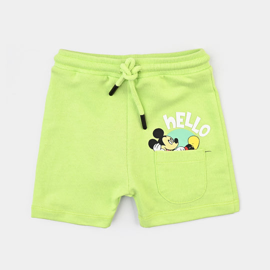 Infant Boys Cotton Terry Short -Sharp Green