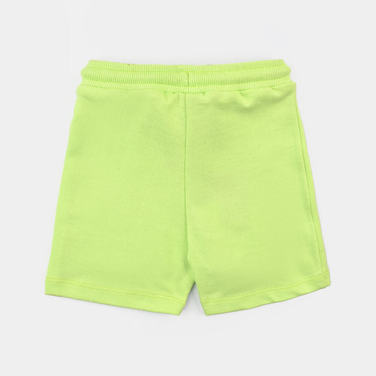 Infant Boys Cotton Terry Short -Sharp Green