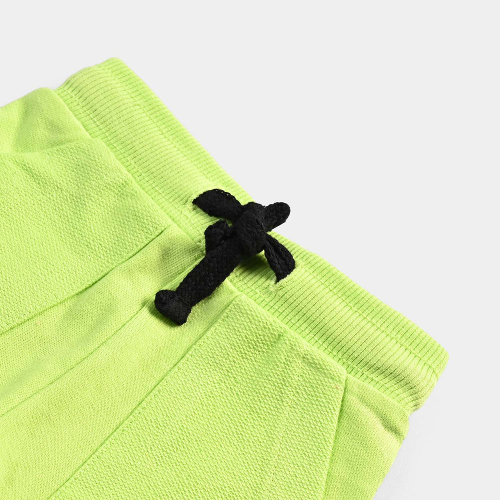 Infant Boys Cotton Terry Short PLAY & ENJOY-Sharp Green