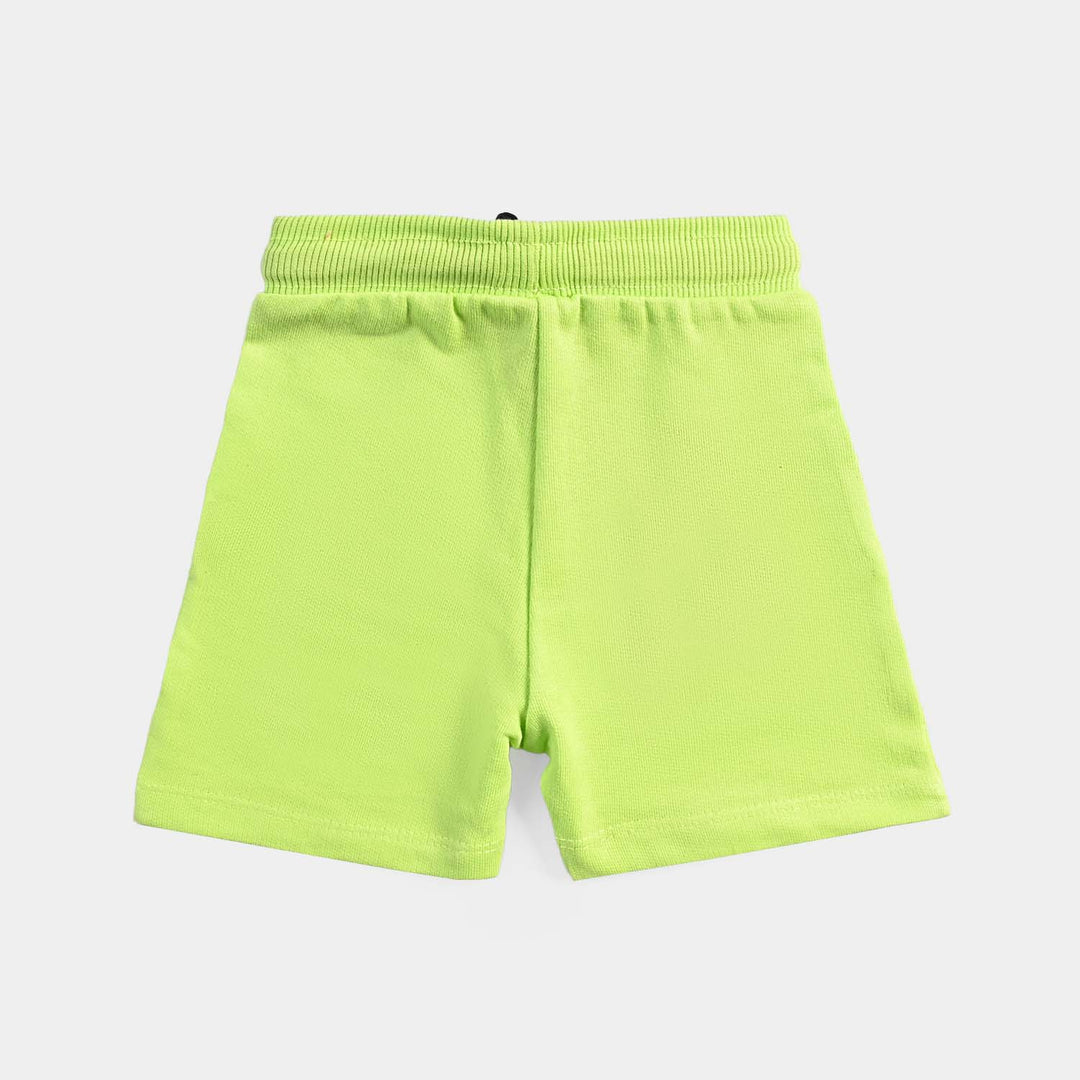 Infant Boys Cotton Terry Short PLAY & ENJOY-Sharp Green