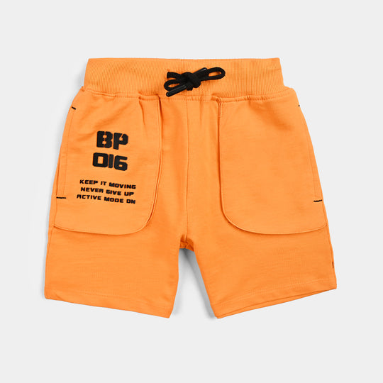 Boys Cotton Terry BASIC SHORT Keep It Moving-Blz.Orange