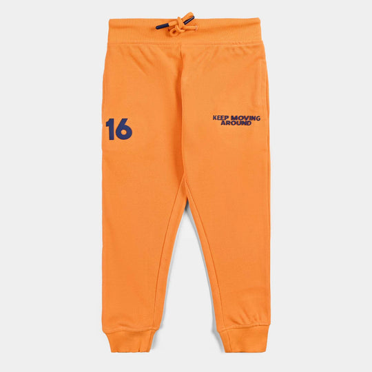 Boys Jumbo Pique Pyjama Moving Around-Blz.Orange