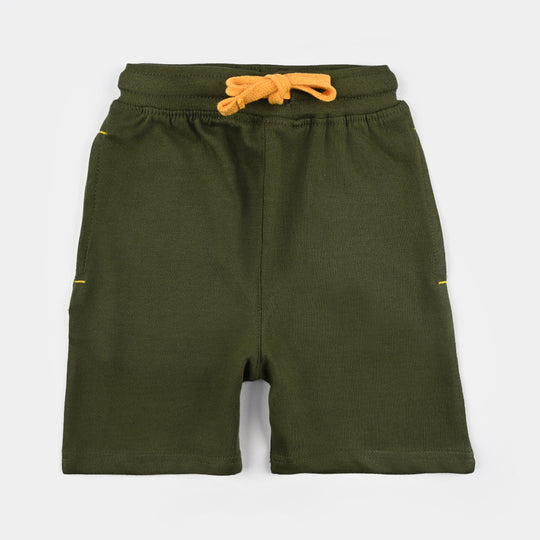 Boys Cotton Terry BASIC SHORT-Chive