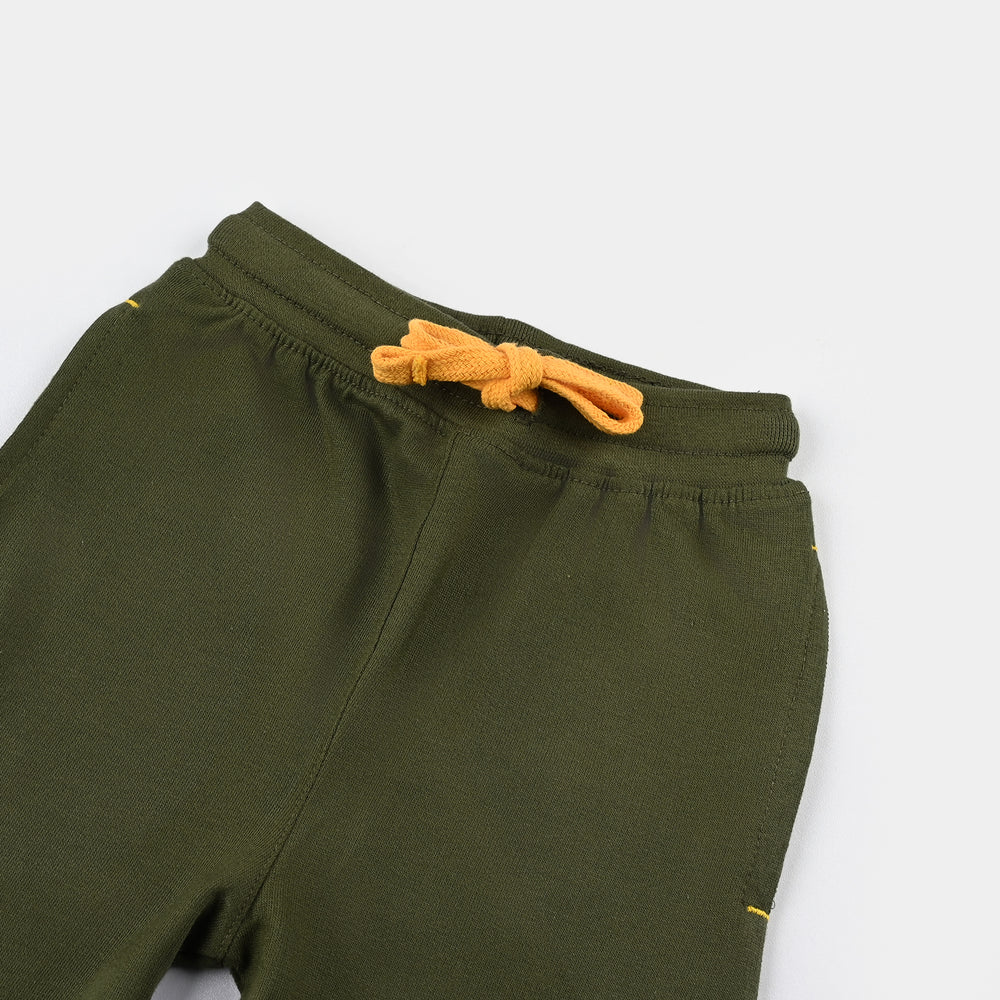 Boys Cotton Terry BASIC SHORT-Chive