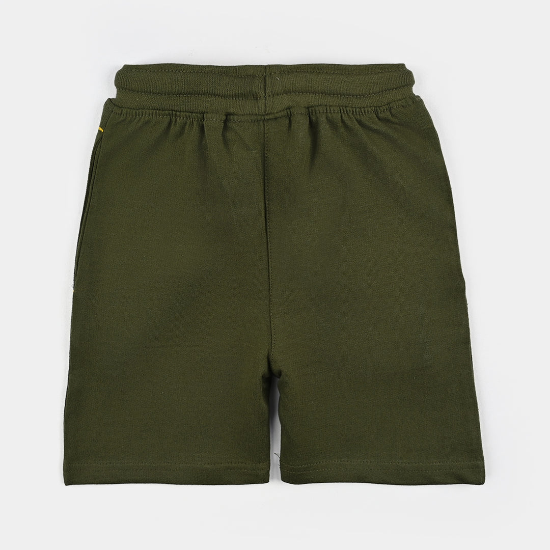 Boys Cotton Terry BASIC SHORT-Chive
