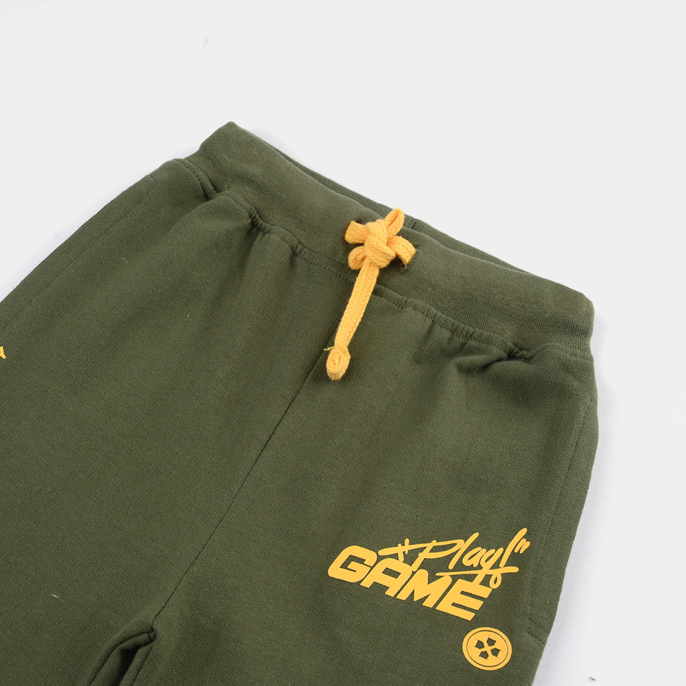 Boys Cotton Terry BASIC SHORT Play Game-Chive