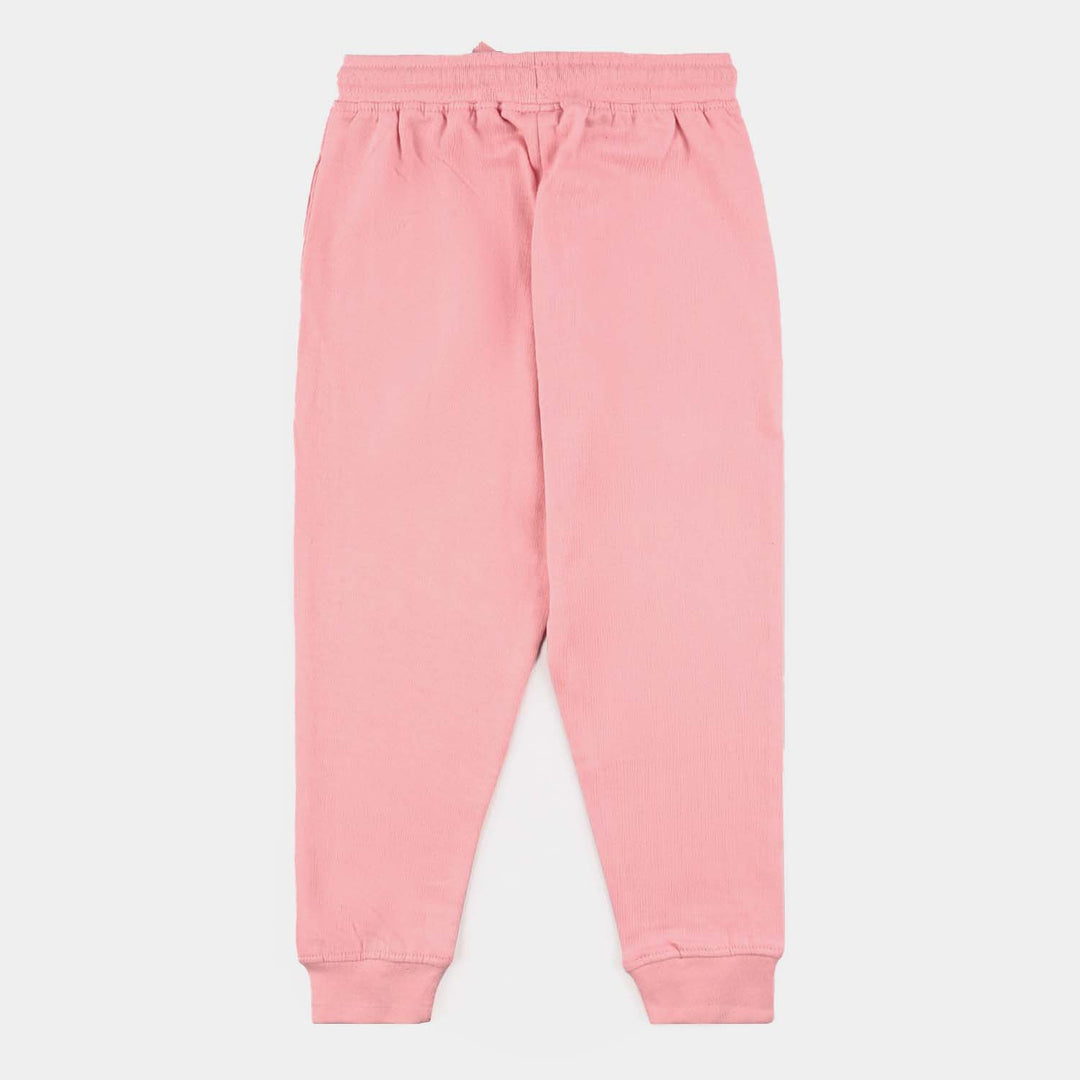 Girls Jersey Pyjama Basic-C Pink