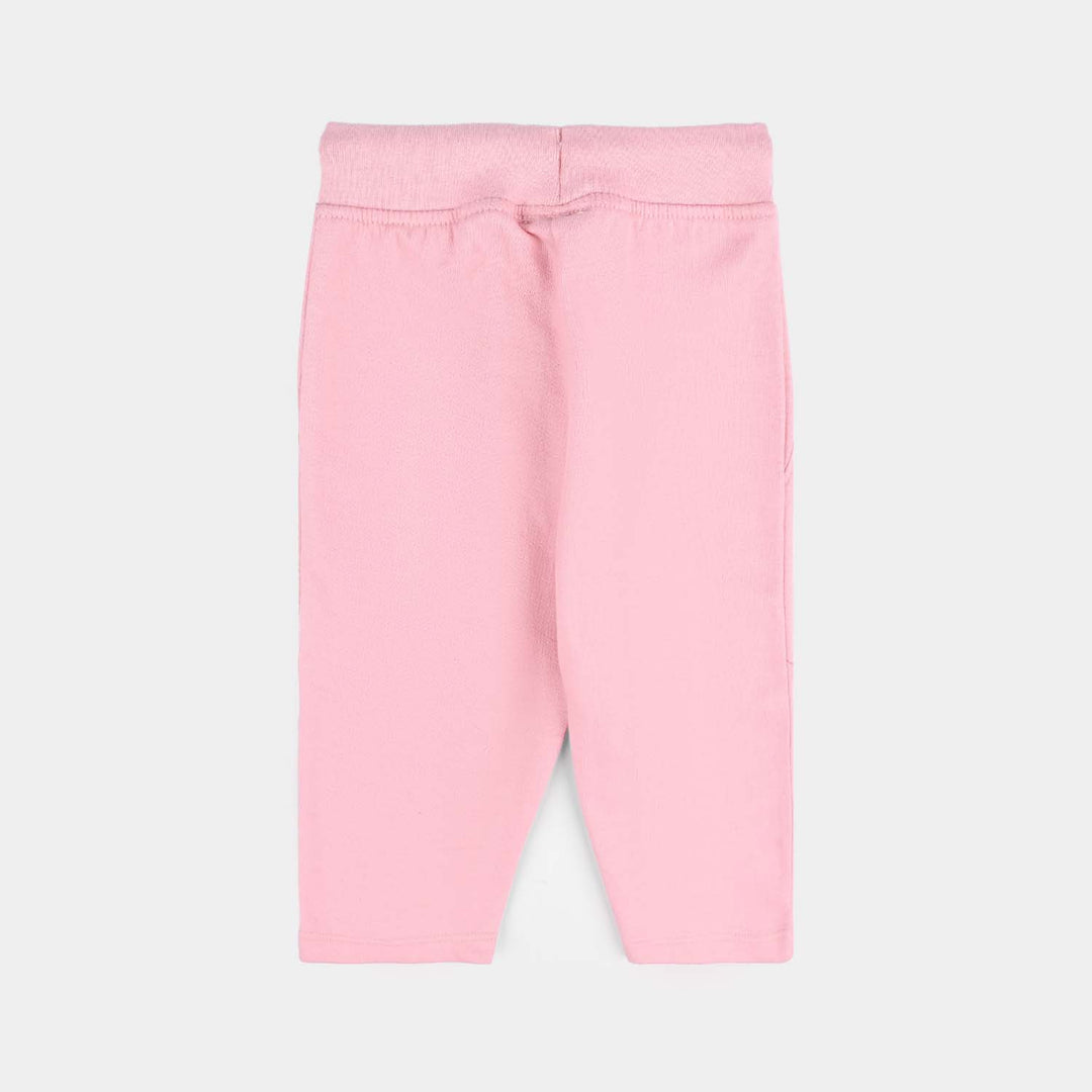 Infant Girls Cotton Terry Sleeping Pyjama Rabbit-C.Pink