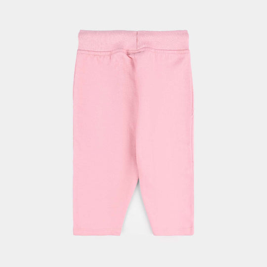 Infant Girls Cotton Terry Sleeping Pyjama Rabbit-C.Pink