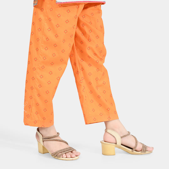 Girls Cotton Printed Pant