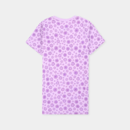 Girls Poly Cotton Jersey Night Suit Good Night