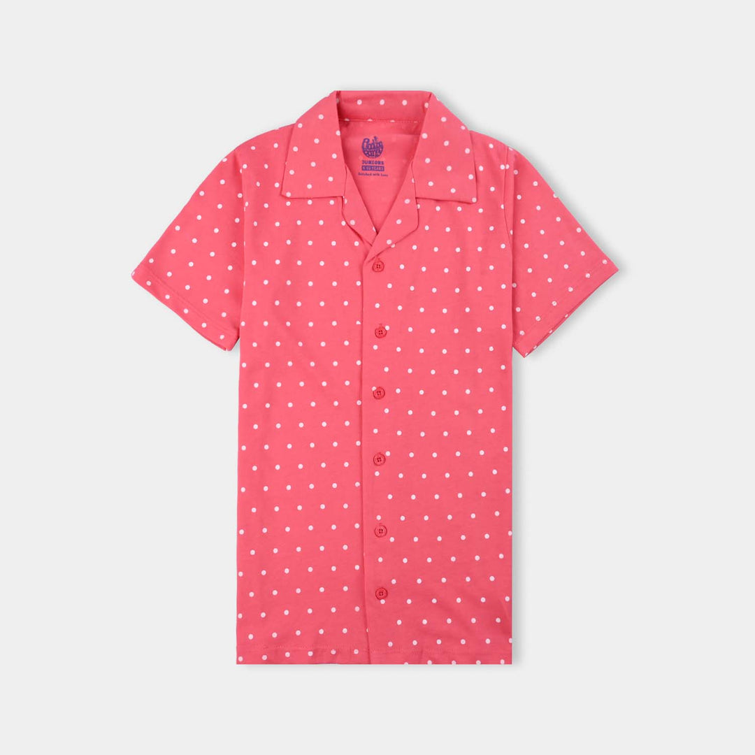 Girls Poly Cotton Jersey Night Suit