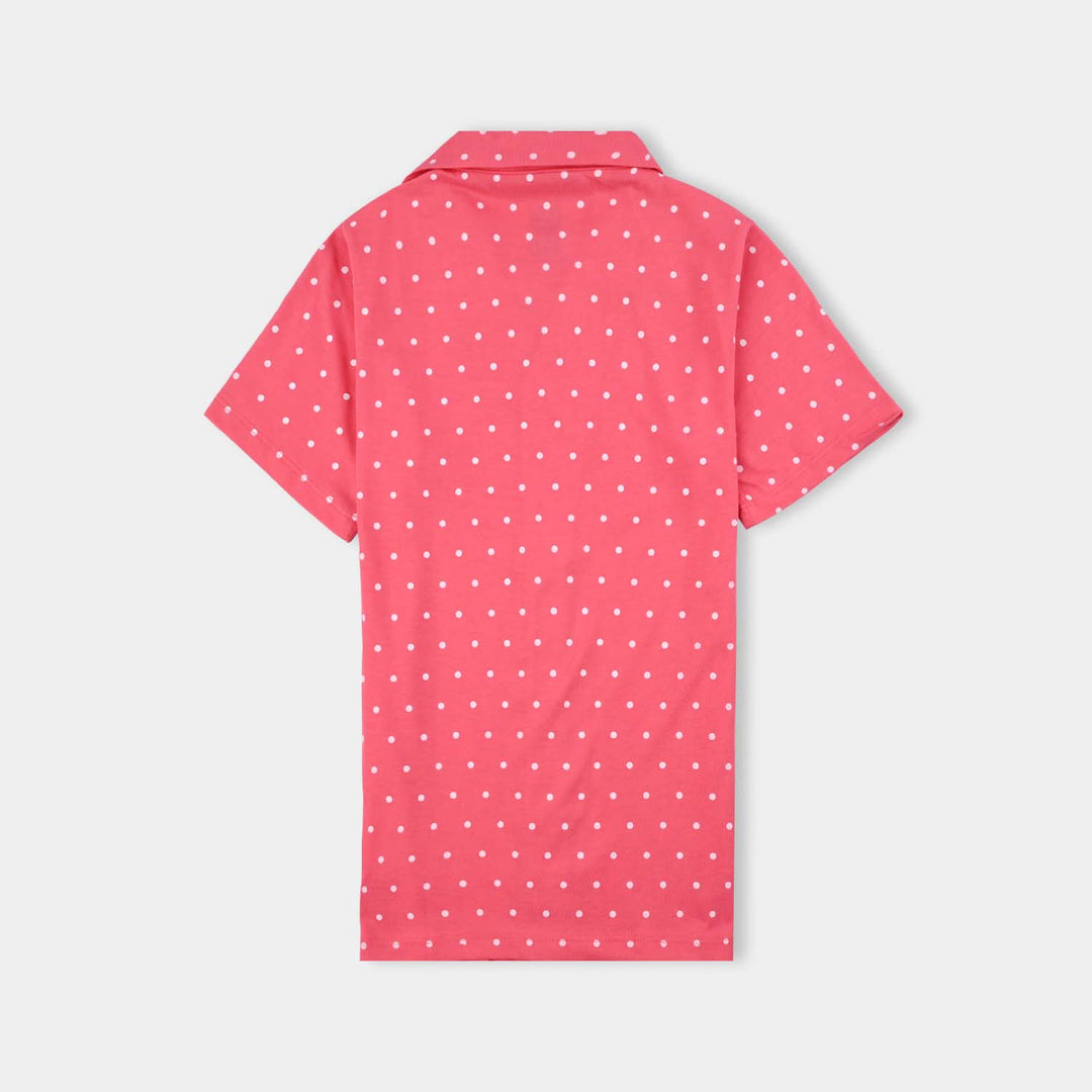 Girls Poly Cotton Jersey Night Suit