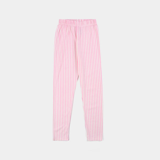 Girls Poly Cotton Jersey Night Suit Sleep Over Club-Vanilla Ice