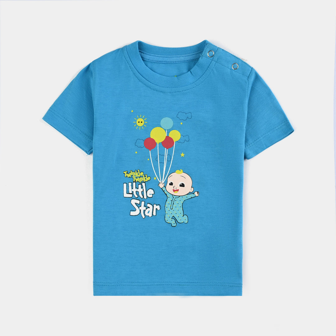 Infant Boys Poly Cotton Jersey Night Suit TWINKLE LITTLE STAR