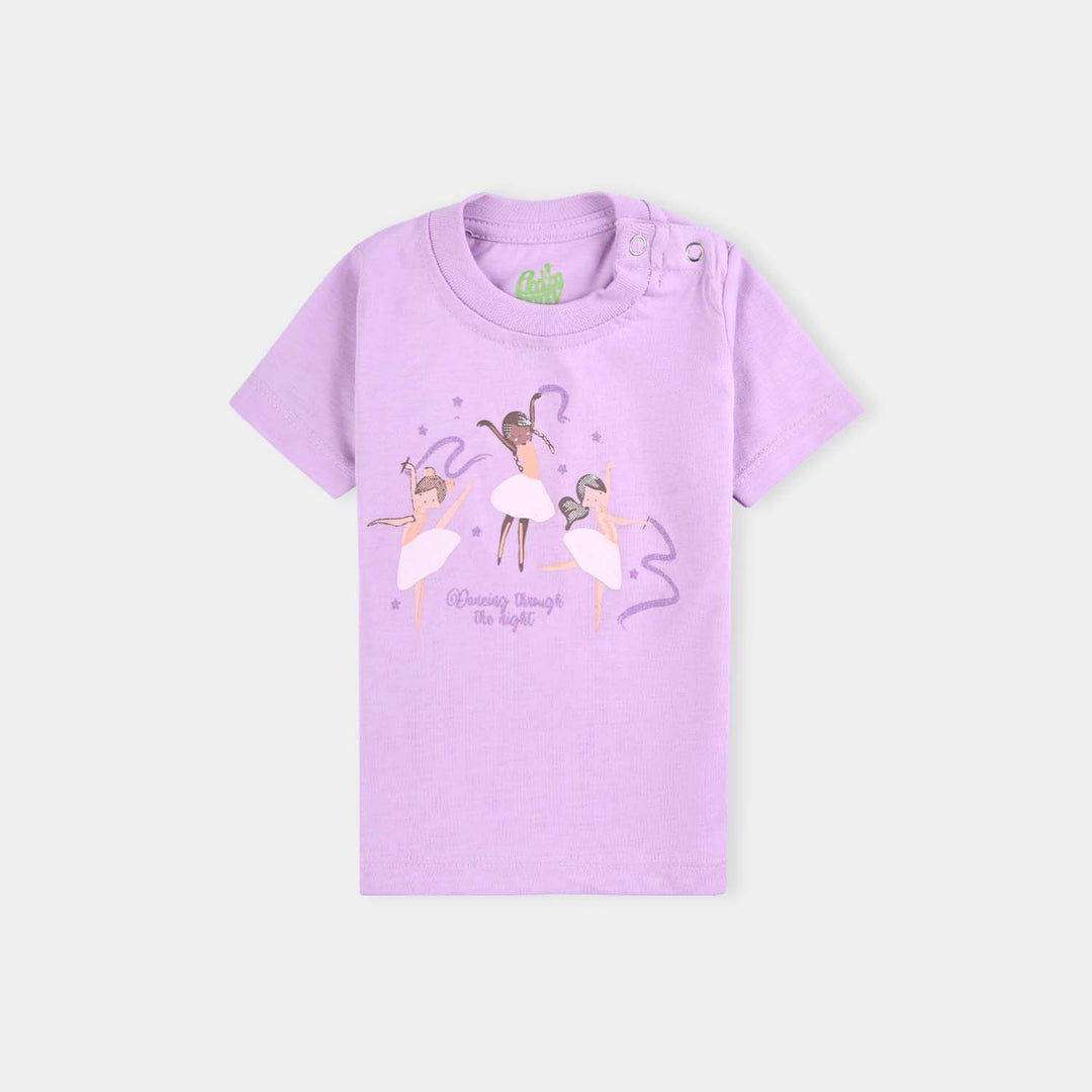 Infant Girls Poly Cotton Jersey Night Suit DANCING THE NIGHT