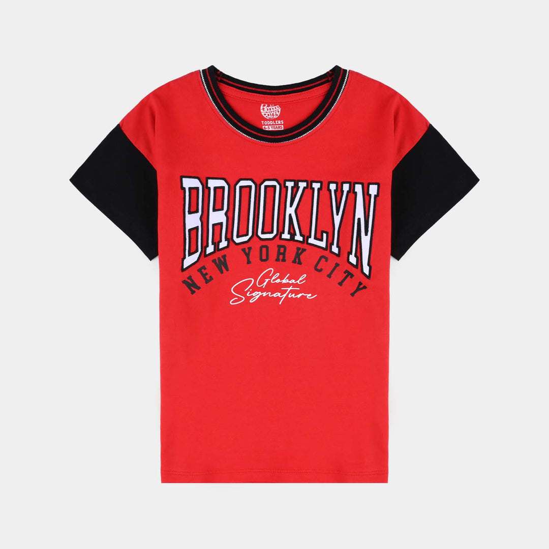 Boys Jersey/Terry 2 Piece Suit Brooklyn-Red/Black