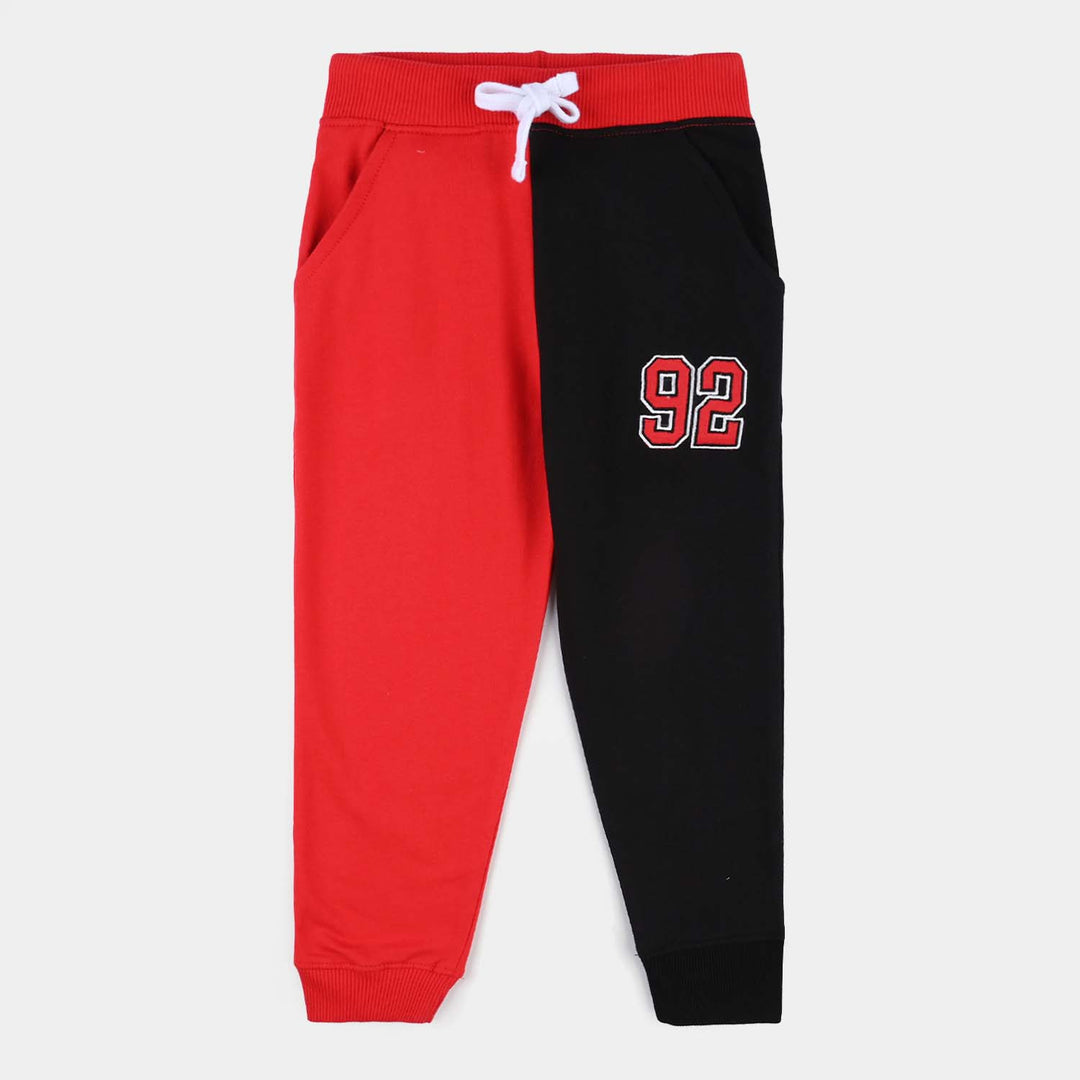 Boys Jersey/Terry 2 Piece Suit Brooklyn-Red/Black