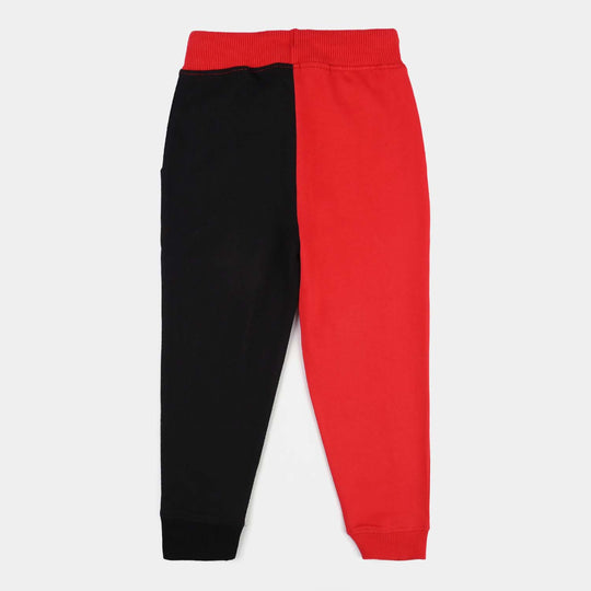 Boys Jersey/Terry 2 Piece Suit Brooklyn-Red/Black