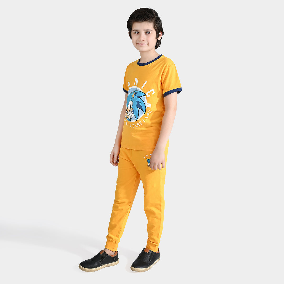 Boys Jersey/Terry 2 Piece Suit-Citrus