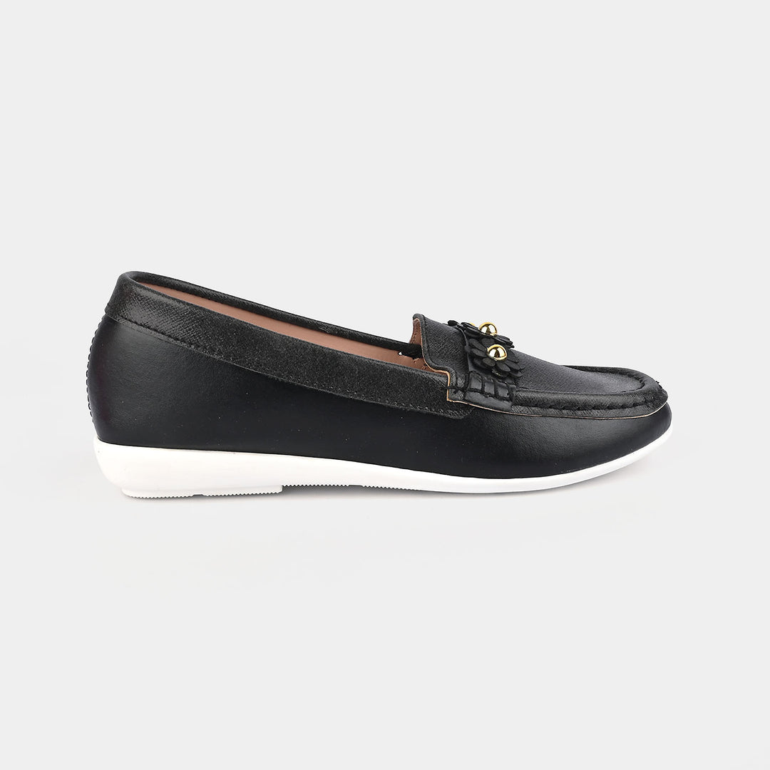 Girls Loafer JV-08-BLACK