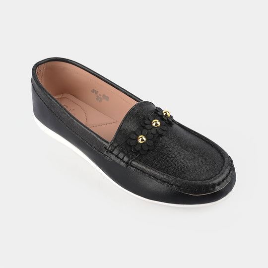 Girls Loafer JV-08-BLACK