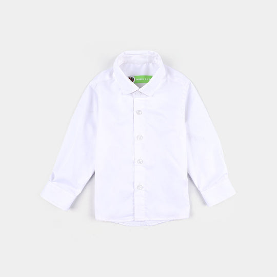 Infant Boys Oxford Formal Shirt-White