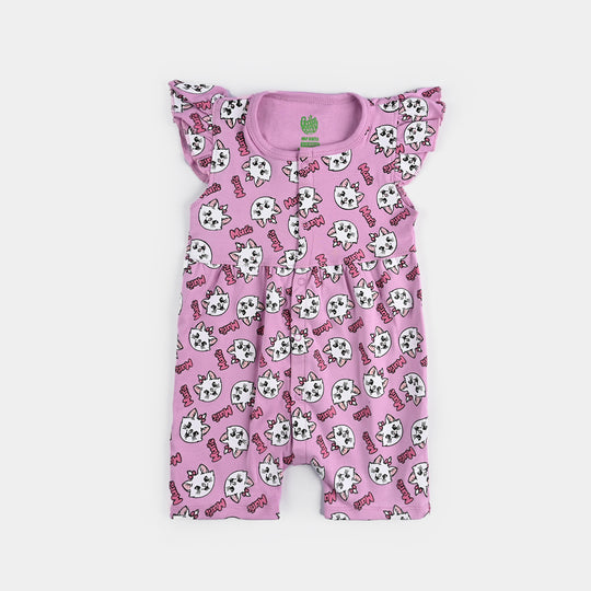 Infant Girls Cotton Interlock Romper