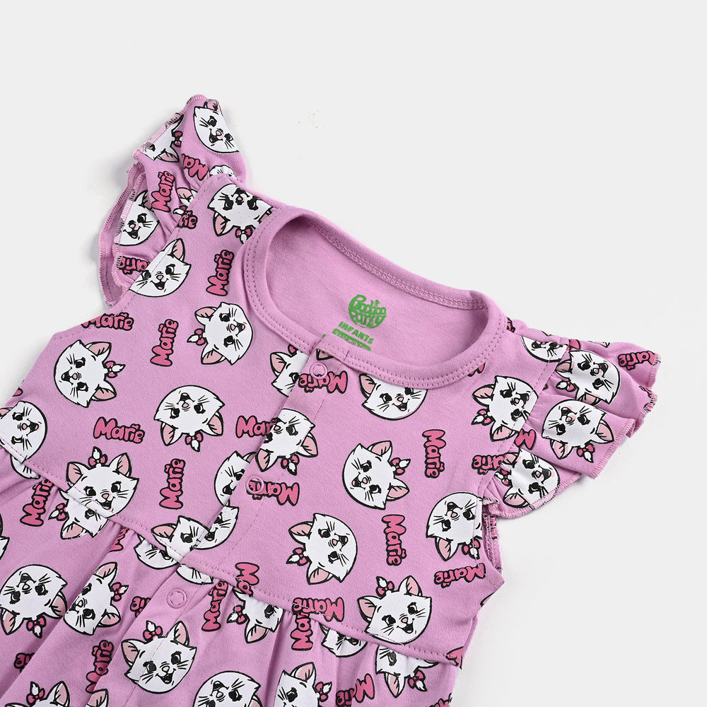 Infant Girls Cotton Interlock Romper