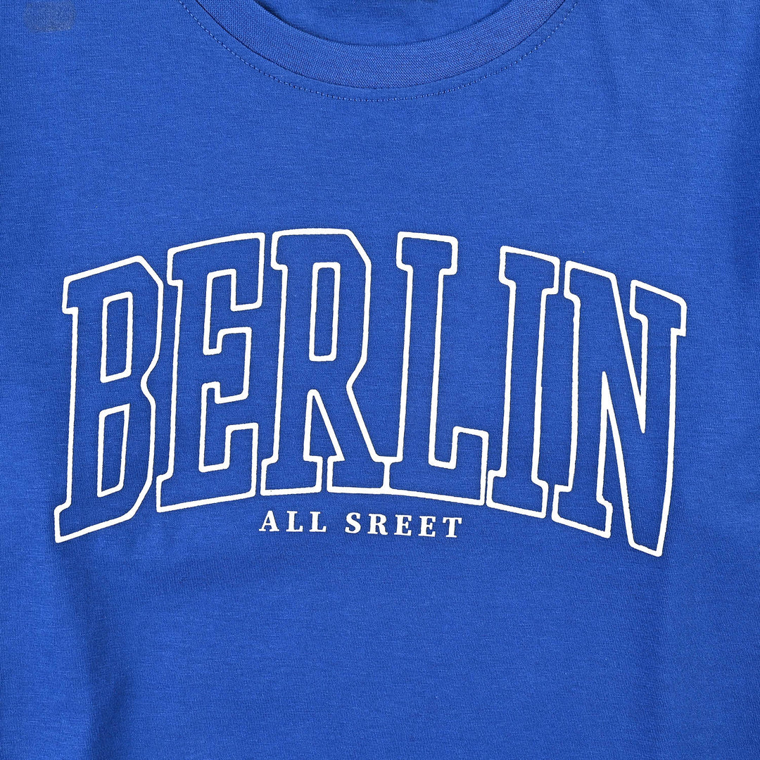 Teens Boys Jersey/Terry T-Shirt-Berlin-C.Blue